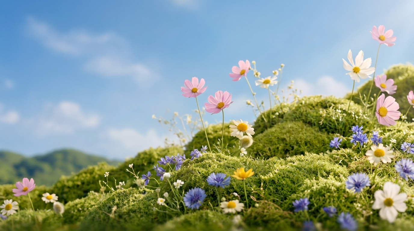 Sunny flower meadow